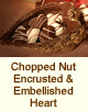 Chopped Nut Encrusted & Embellished Heart photo