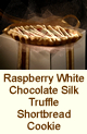 Raspberry White Chocolate Silk Truffle Shortbread Cookie photo